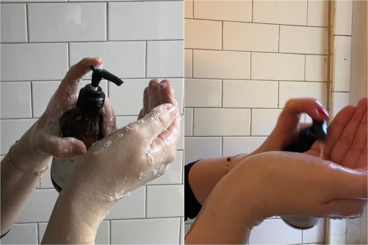 8 Best Body Washes for Dry Skin of 2025, Tested 31 Site Loop: Person’s using Buttah Skin Egyptian CoCoShea Body Wash.